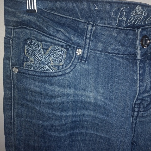 Premiere 5 6 Bling Pocket Straight Jeans - Picture 4 of 7